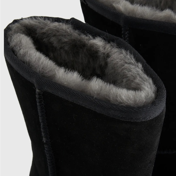 QUINCE NWT Australian shearling mid calf boot -black -8 - Picture 7 of 10